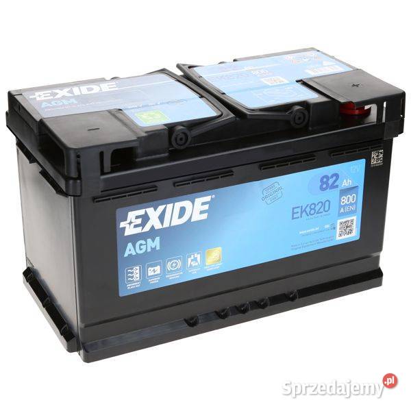 Akumulator Exide AGM 12V 82Ah 800A P L4 EK820 Jelcz-Laskowice sprzedam