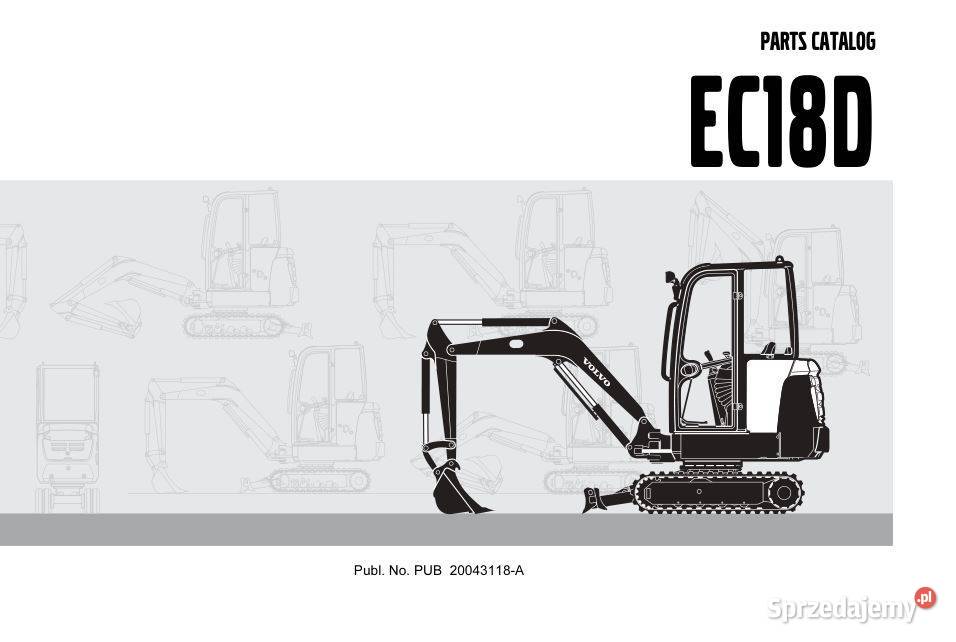 Volvo EC18D EC20D ECR58D katalog częsci sprzedam