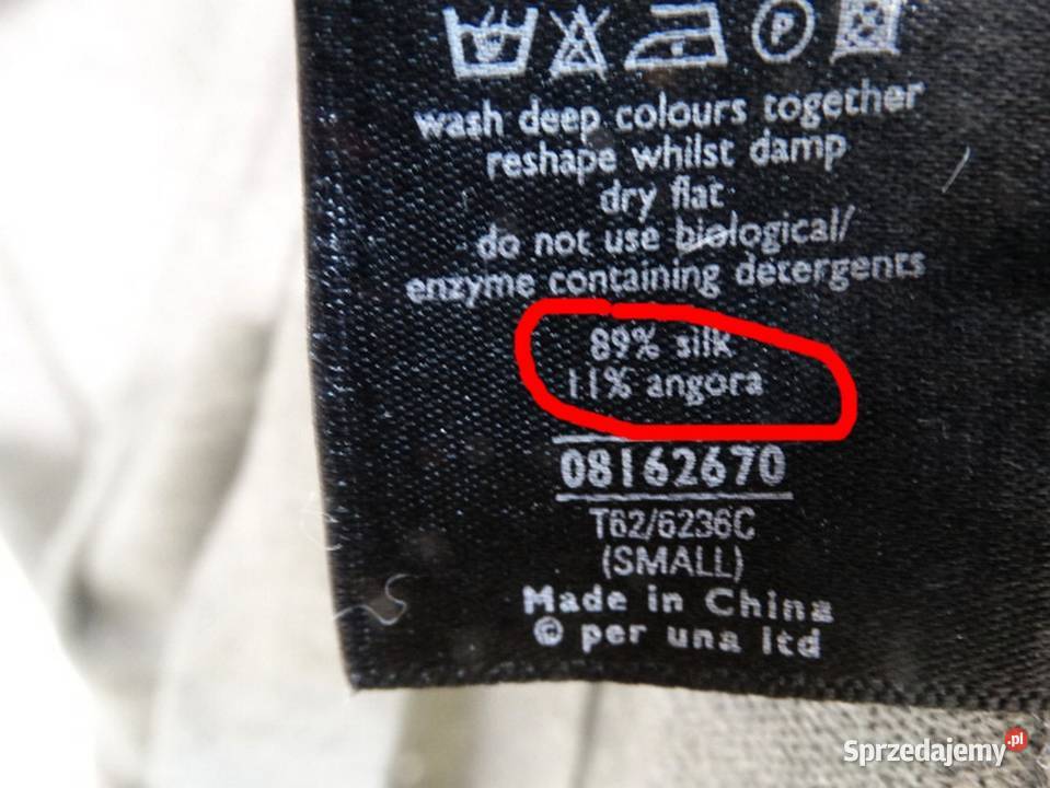 Sweter Jedwabny z Angorą Wełniany Lekki Miękki Łomża sprzedam