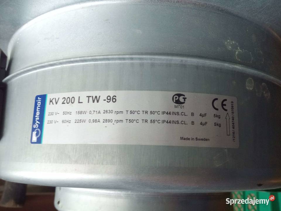 Wentylator kanałowy System Air KV200L Szczecin