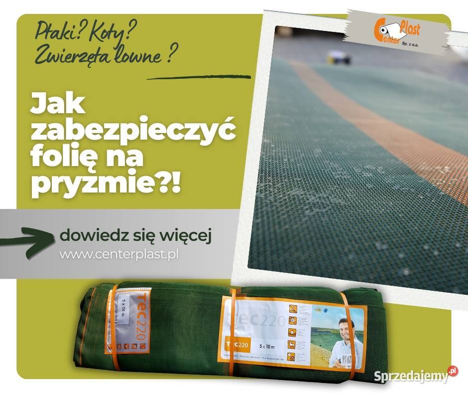 SIATKA OCHRONNA NA PRYZMY KISZONKI / MOCNA / UV / OCHRONA FOLII KISZONKI