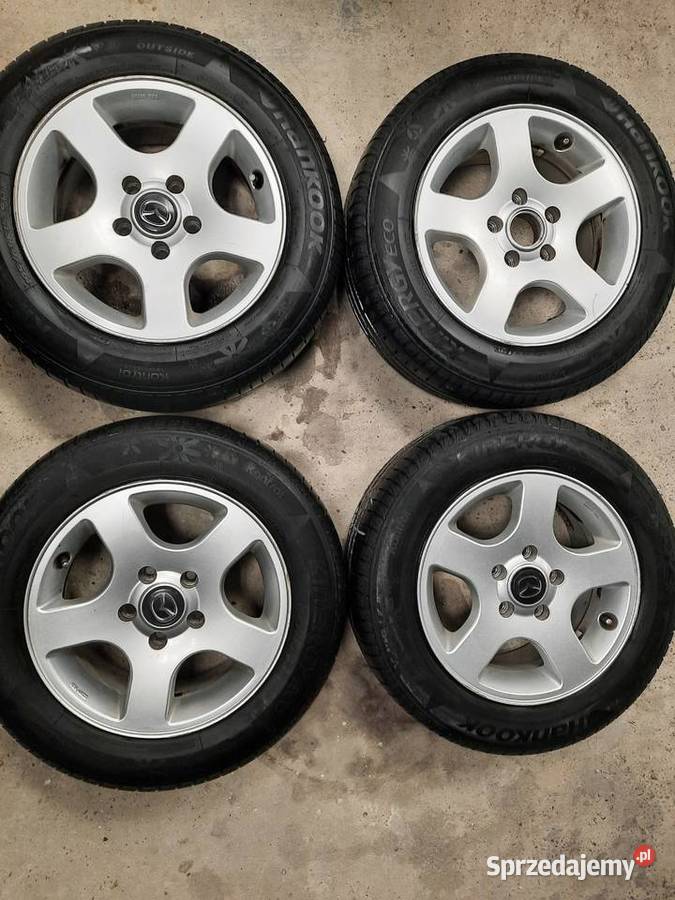 Felgi aluminiowe z oponami 15 mazda Średnica 15" Rzeszów