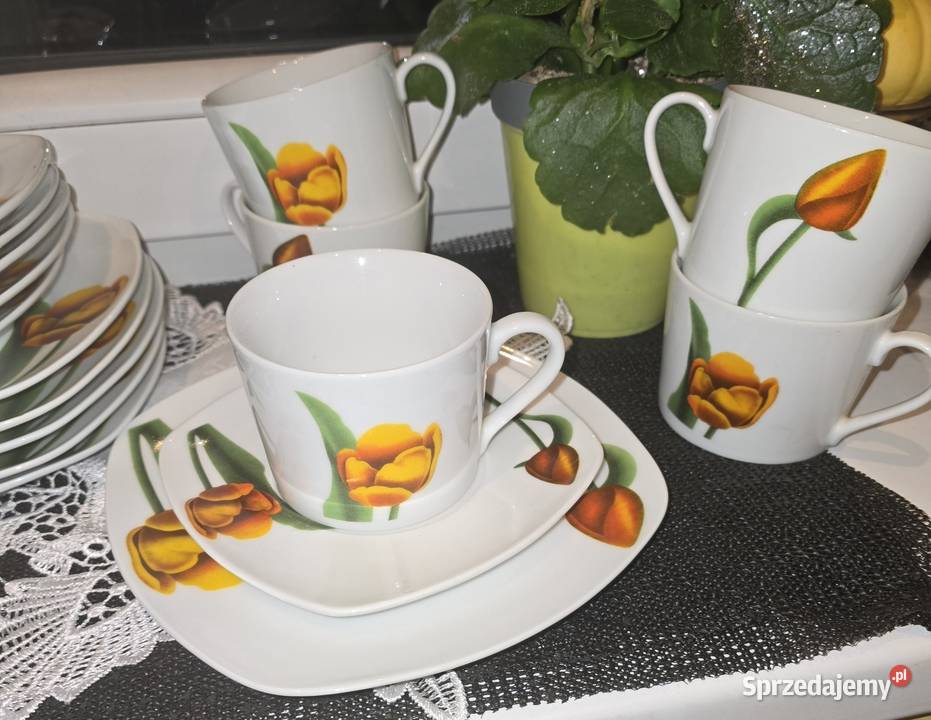 Zestaw do kawy tulipan trio Sosnowiec