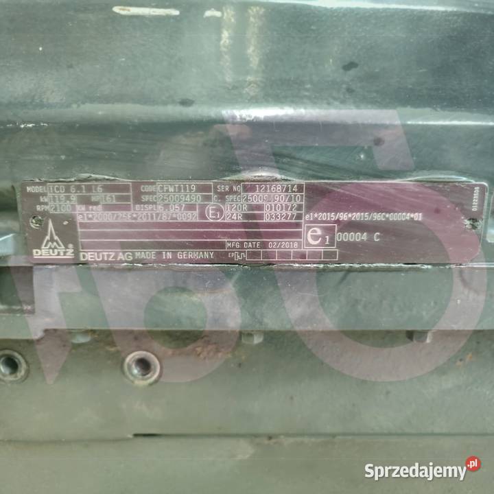DEUTZ TCD 61 L6 Deutzfahr Agrotron 165 TTV wielkopolskie Wilkowo