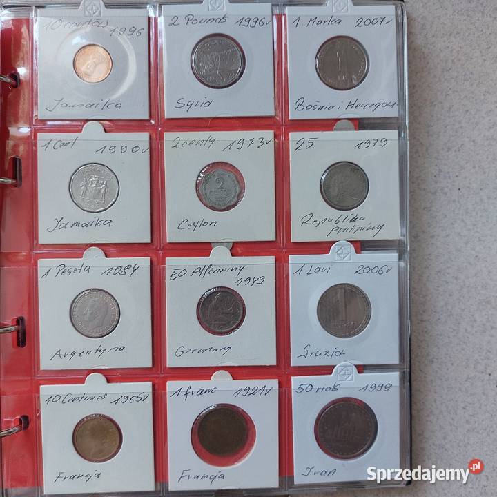 Monety zagraniczne album Również polskie łódzkie