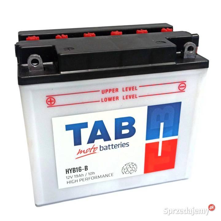 Akumulator motocyklowy TAB YB16B HYB16B 12V 19Ah Radom
