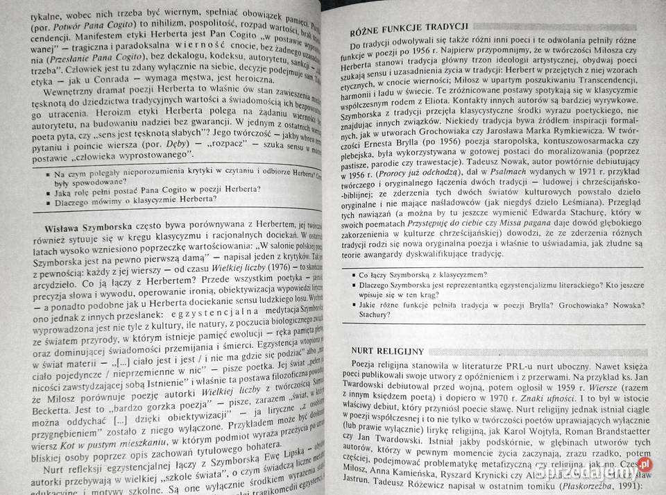 Literatura współczesna Podręcznik klas Chełm