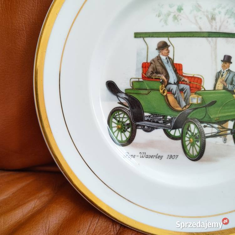 Angielska porcelana PopeWaverley 1907 talerz Porcelana i szkło