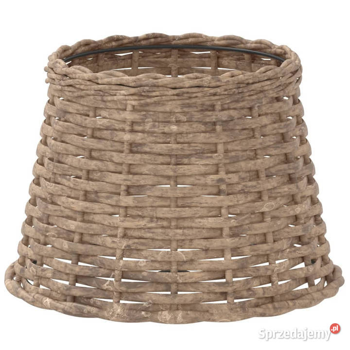 Klosz do lampy brązowy 25x17 wiklina WM364390 Warszawa