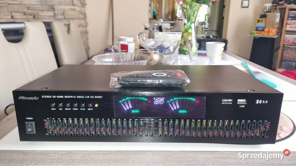 Korektor 40 pasm 2x20Band Bluetooth USB EQ 666BT Warta