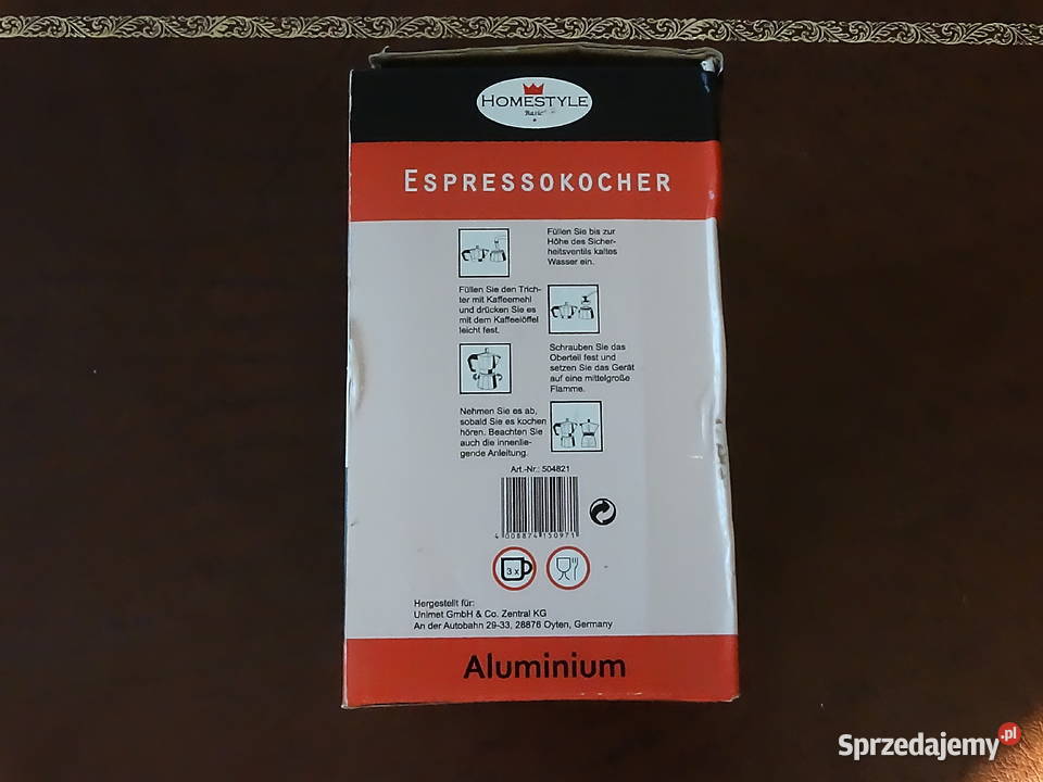Kawiarka Aluminiowa Homestyle Espressokocher Na Biłgoraj