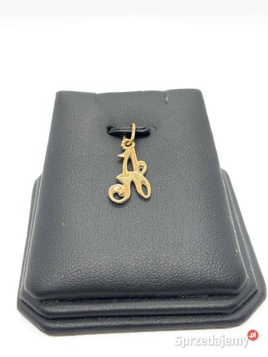 Złota zawieszka pr 585 090g Literka A warmińsko-mazurskie Elbląg sprzedam