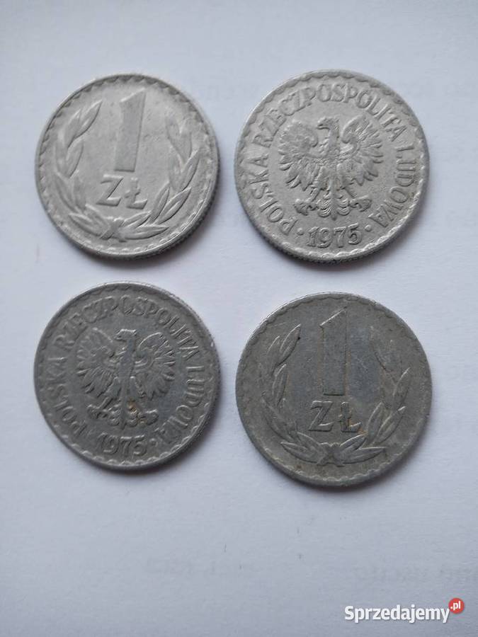 Monety PRL. 1 zł z roku 1974 \ 1975