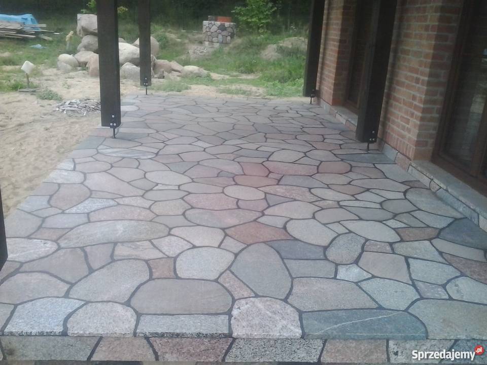 Kamień polny cięty płomieniowany gr2 dekoracyjny Prokowo