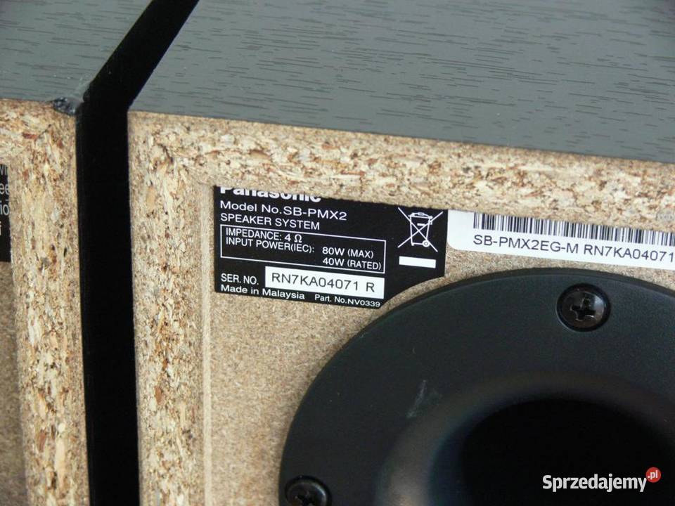 Kolumny Panasonic 2 x 80 wat sprawne WYSYŁKA Jasło