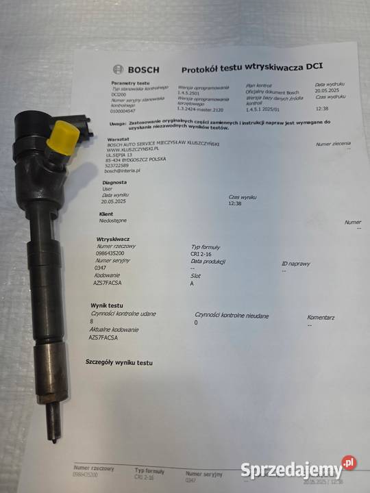 WTRYSK WTRYSKIWACZ OPEL MERIVA B CORSA D 13 CDTI Wtryskiwacze sprzedam