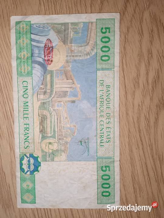 Kamerun 5000 Franków 2002 podlaskie Łomża