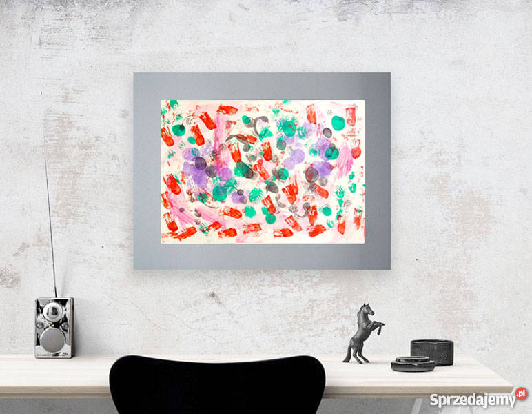 nowoczesna grafikakolorowa dekoracja na ścianę Płock