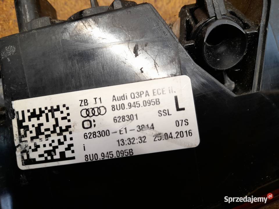 AUDI Q3 8U0 LAMPA TYLNA LEWA W ZDERZAK Goleniów