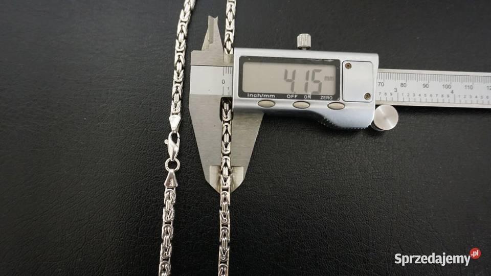 ZŁOTY KOMPLET ŁAŃCUSZEK I PISTOLET 83 GRAM BIAŁE