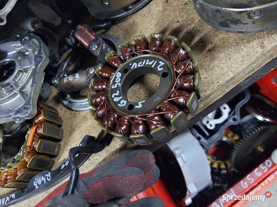 Kawasaki GPZ 500 iskrownik alternator stojan Jelenia Góra
