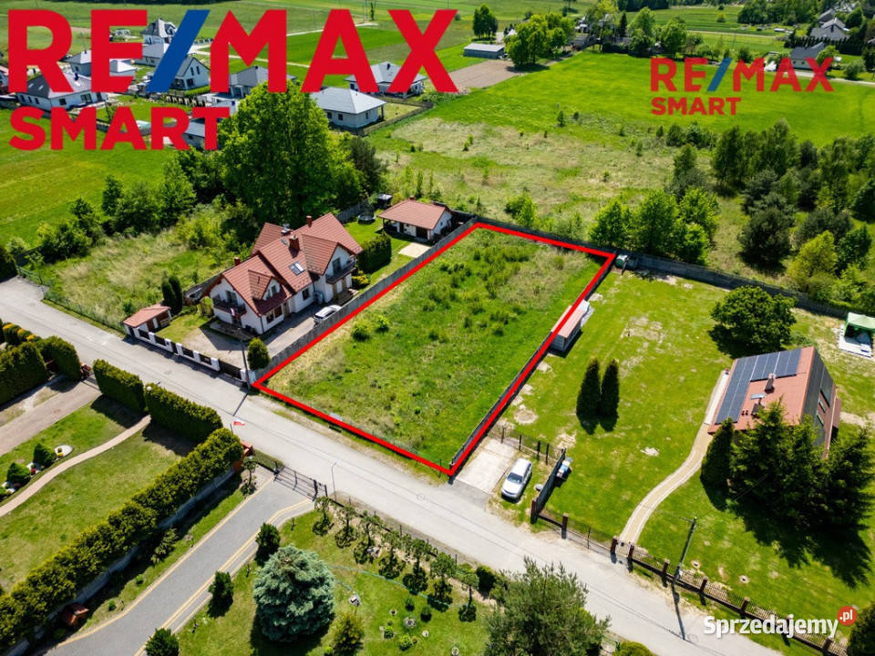 Działka budowlana 1302 m media szkoły natura 54m świętokrzyskie
