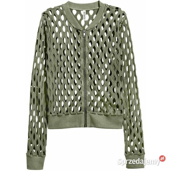 SWETER BLUZKA KURTKA HM XS 34 CARDIGAN KHAKI TOP Rozmiar 34(XS) Toruń