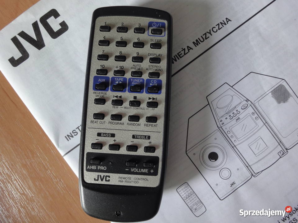Wieża JVC UXT55 kolumny pilot instrukcja polska Wieże i miniwieże Poznań