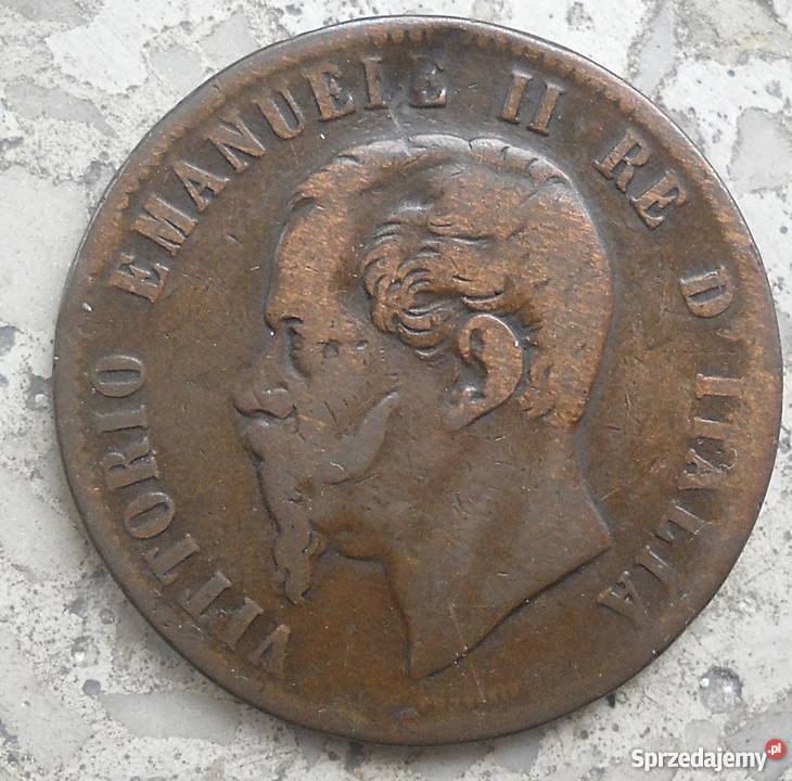 WŁOCHY10 CENTESIMI1863 r Legionowo