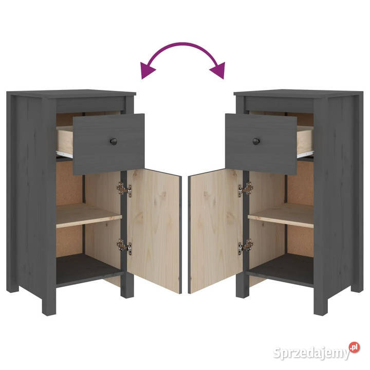 Szafka szara 40x35x80 lite drewno sosnowe sprzedam