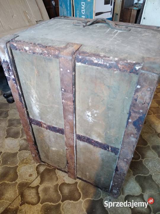 Stara zabytkowa skrzynia Moritz Madler Berlin Dąbrowa Górnicza