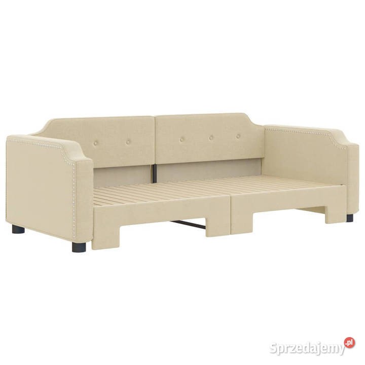 Sofa rozsuwana kremowa tkanina 90x200 WM3197638 Warszawa