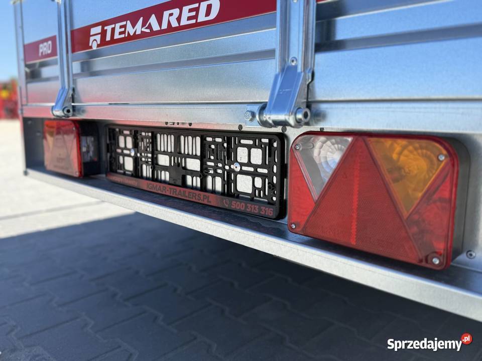 TEMARED PRO 26122 przyczepa dwuosiowa z burtami