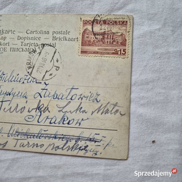 Przedwojenne KONIE kartki pocztowe znaczki Brzesko