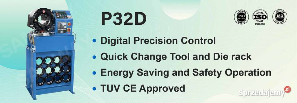 Zakuwarka do węży P32D 24SP sterowanie cyfrowe Złotów