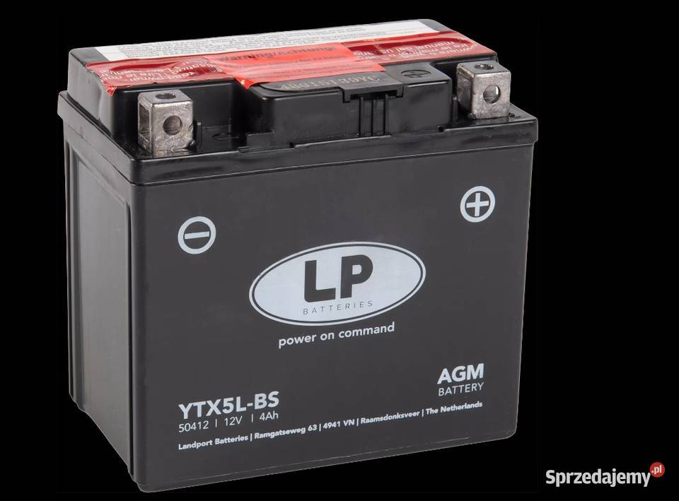 Akumulator motocyklowy Landport YTX5LBS 12V 4Ah Akumulatory motocyklowe