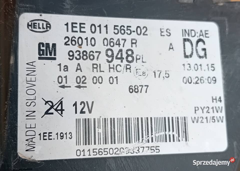 Opel Vivaro 2B Fiat Talento reflektor lampa Przeźmierowo