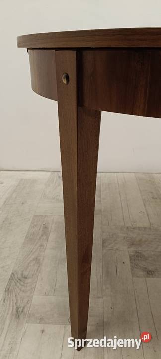 stół okrągły patyczak PRL rozkładany stary Meble łódzkie Radomsko
