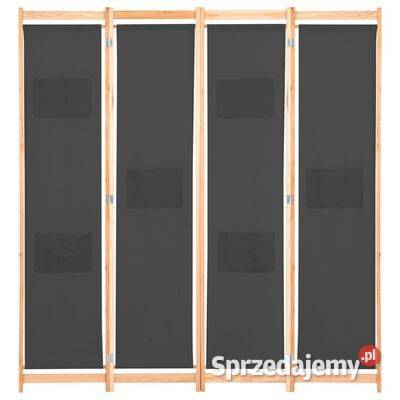 vidaXL Parawan 4panelowy szary 160x170x4 Warszawa