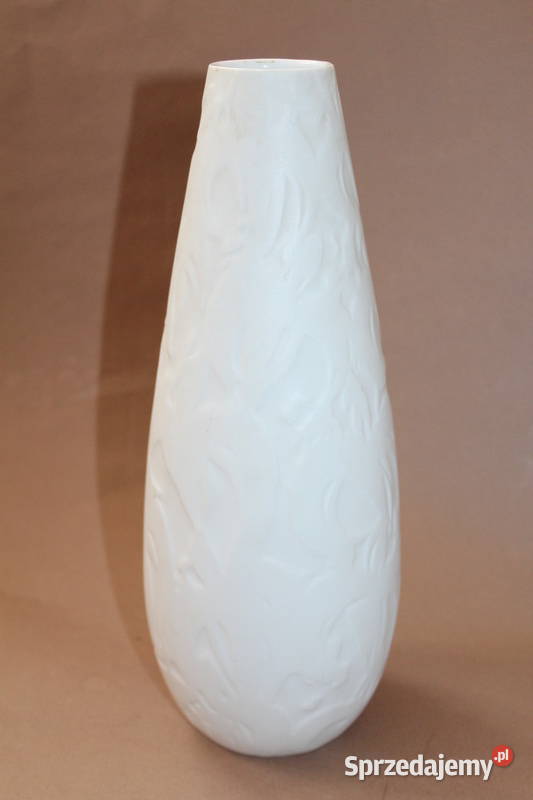 Biały wazon Hutschenreuther z lat 70tych 944 Szczecin