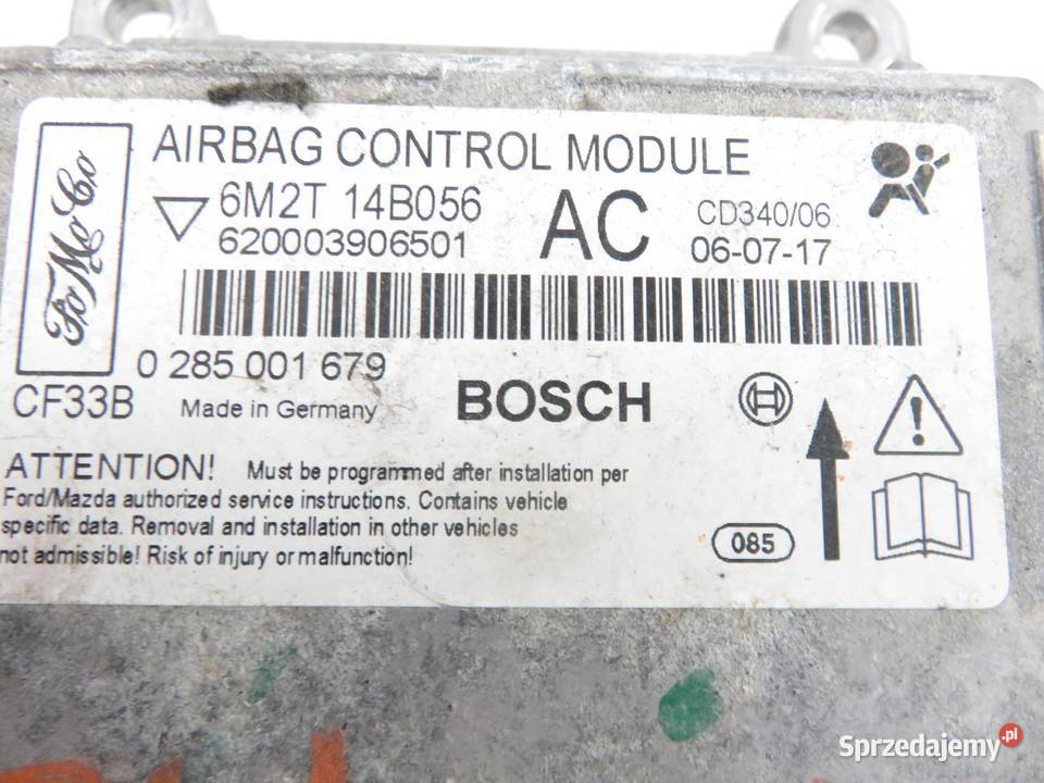 MODUŁ AIRBAG FORD S I WA6 0285001679