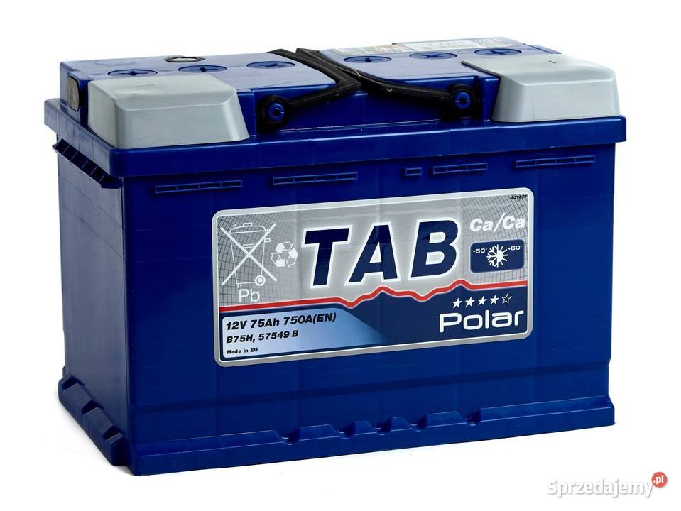 Akumulator TAB POLAR BLUE 75Ah 750A wysoki łódzkie Pabianice