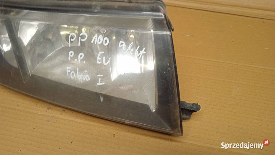 SKODA FABIA I LAMPA PRZÓD PRAWA DEFEKT EU Zbierkowo