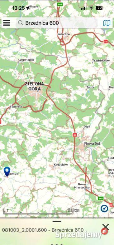 Działka z linią brzegową 130 m lubuskie Brzeźnica