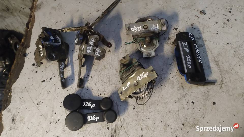 FIAT 126P Maluch zamek drzwi klamka korbka szyby