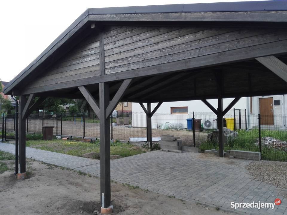 Wiata garażowa wolnostojąca 42m2 Konin