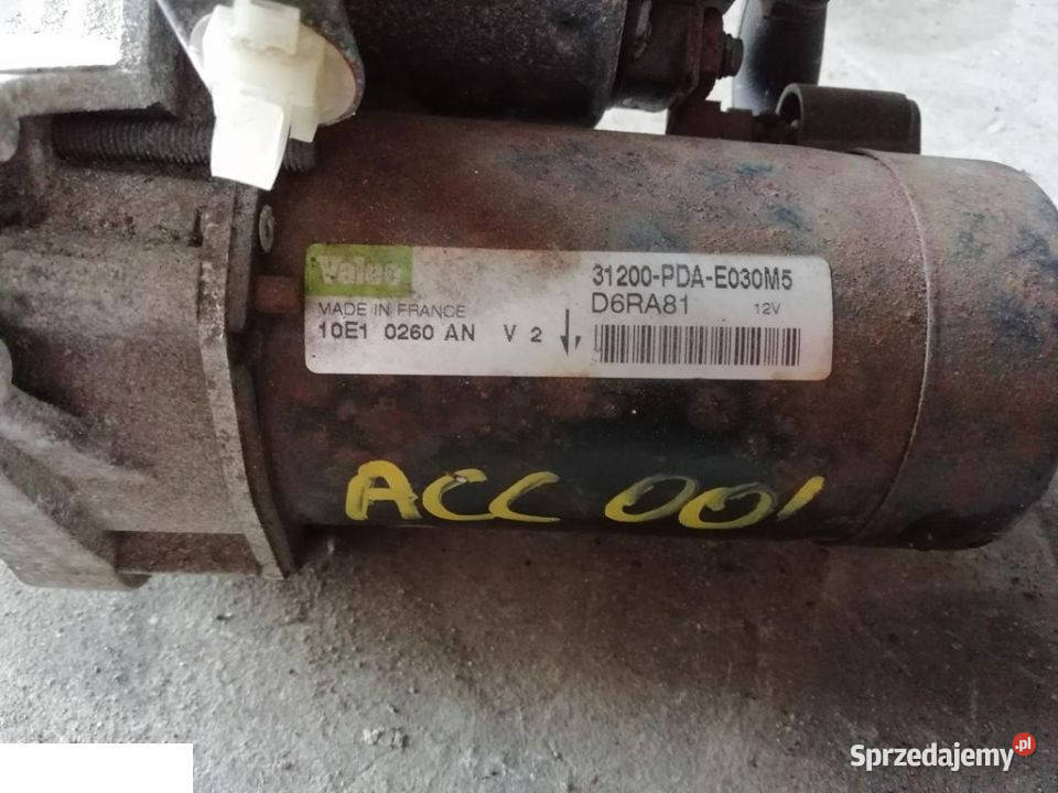 HONDA ACCORD 2000 ROZRUSZNIK 18B Układ elektryczny lubelskie Kozubszczyzna