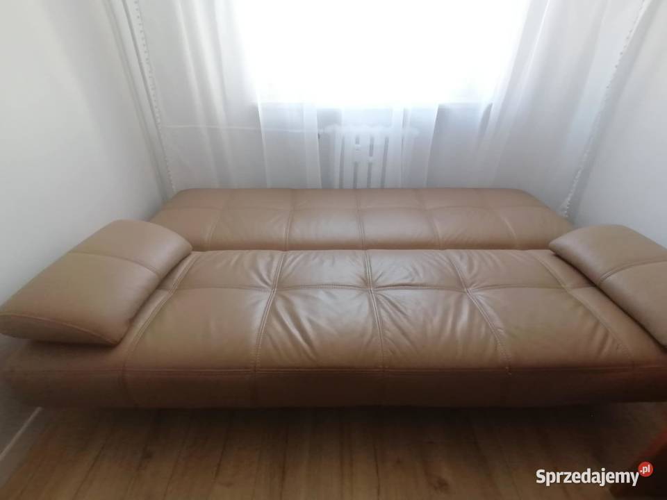 Skórzana kanapa rozkładana sprzedam