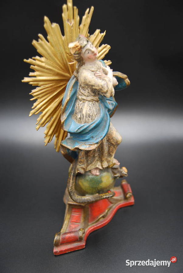 Madonna Immaculata rzeźba drewno Bawaria XVIII w Poznań