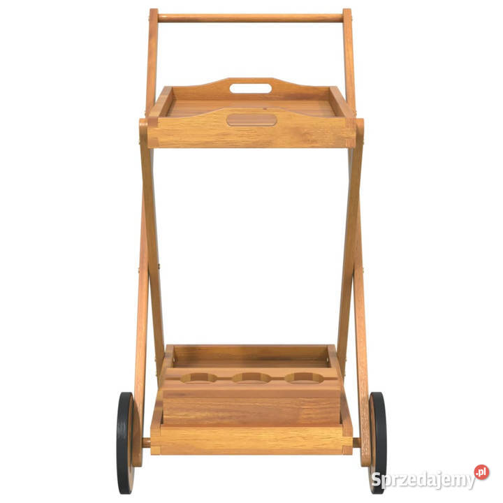 Wózek kuchenny 54x87x90 lite drewno akacjowe Warszawa